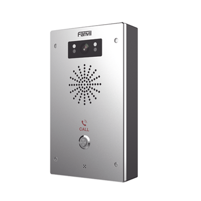 Video Intercomunicador IP, 2 líneas SIP, 2 relevadores con botón para llamada, Onvif, anti-vandálico, PoE, IP65 e IK10, PoE