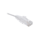 Cable de Parcheo Slim UTP Cat6 - 1.5 Metros (4.92 Pies) Blanco Diámetro Reducido (28 AWG)