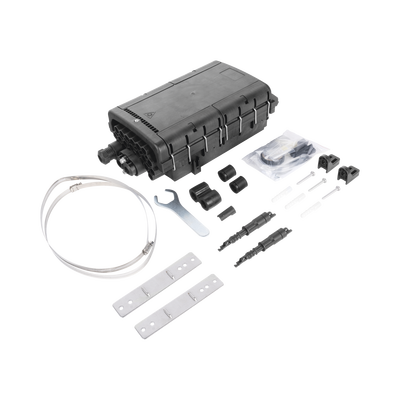 Caja de Distribución de Fibra Óptica para 48 Empalmes con 16 Acopladores SC/APC, Enterrado Directo, IP68
