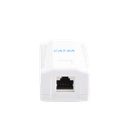 Caja de Pared con 1 Puerto, Incluye 1 Jack STP Cat6A