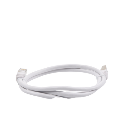 Patch Cord Cat6A 10G Blindado 1.0 Metro (3.28 Pies) Blanco