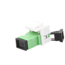 Acoplador Keystone de Fibra Óptica Monomodo SC/APC Simplex a SC/APC