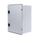 Gabinete de Poliéster IP65 Uso en Intemperie (300 x 400 x 200 mm) con Placa Trasera Interior de Plástico (Incluye Chapa y Llave).