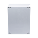 Gabinete de Poliéster IP65 Uso en Intemperie (300 x 400 x 200 mm) con Placa Trasera Interior de Plástico (Incluye Chapa y Llave).