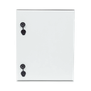 Gabinete de Poliéster IP65 Uso en Intemperie (400 x 500 x 200 mm) con Placa Trasera Interior de Plástico (Incluye Chapa y Llave).