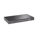 Switch JetStream Gigabit administrable capa 2, 24 puertos SFP, 4 puertos SFP+ y 4 puertos RJ45 Gigabit en combo