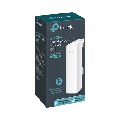 Punto de Acceso WI-Fi  N 300Mbps en 2.4GHz, 2 antenas integradas de 9dBi, MIMO 2X2.