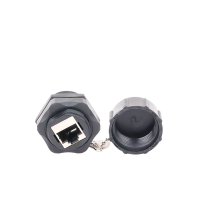 Acoplador Industrial RJ45-RJ45 Categoría 6 Blindado IP67 (Waterproof)