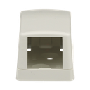 Caja de Montaje en Superficie, Para 1 Módulo Mini-Com, Color Blanco Mate