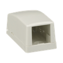 Caja de Montaje en Superficie, Para 1 Módulo Mini-Com, Color Blanco Mate