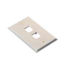 Placa de Pared Vertical, de Acero Inoxidable, Salida Para 2 Puertos Mini-Com