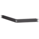 Tapa Ciega Para Rack Estándar de 19in, Angulado, de Acero, 1UR, Color Negro
