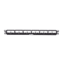 Panel de Parcheo Modular Mini-Com (Sin Conectores), Plano, Sin Blindaje, de 24 Puertos, 1UR