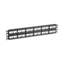 Panel de Parcheo Modular Mini-Com (Sin Conectores), Plano, Sin Blindaje, de 48 Puertos, 2 UR