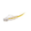 Cable de Parcheo Slim UTP Cat6 - 30 cm (11.81 Pulgadas) Amarillo Diámetro Reducido (28 AWG)