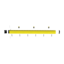 Kit de Administrador de Cables Vertical FiberRunner 4X4, Incluye Soportes de Montaje y Accesorios, Color Amarillo