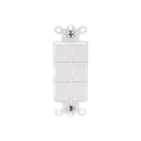 Caja de pared para contactos varios, 6 mini espacios.