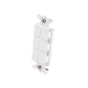 Caja de pared para contactos varios, 6 mini espacios.