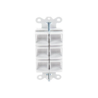 Caja de pared para contactos varios, 6 mini espacios.