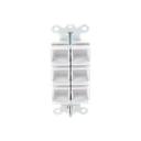 Caja de pared para contactos varios, 6 mini espacios.