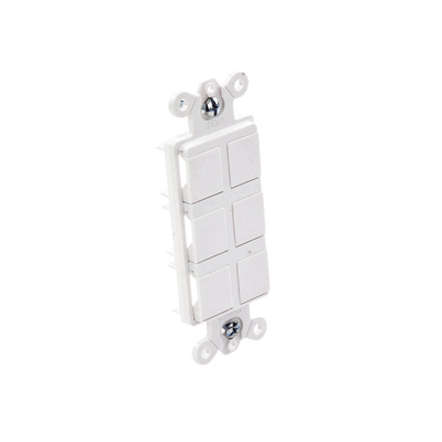Caja de pared para contactos varios, 6 mini espacios.