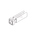 Tope Unicanal Muesca para Tornillo de 1/2" ( 13 mm ).