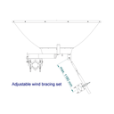 Antena direccional de Alto Rendimiento, 4 ft, Frecuencia de (4.9 a 6.1 GHz), Alto Aislamiento al Ruido, Ganancia de 35 dBi, Soporte de acero inoxidable, polaridad en 90 ° y 45 °, incluye montaje.