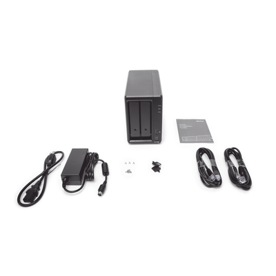 Servidor NAS de escritorio con 2 bahías / Expandible a 7 bahías / Hasta 112 TB