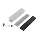 Montaje "U" para Puertas de Vidrio/ 3/4" de Grosor/Para chapas magnéticas de 600 y 750 lbs / Ajuste por Opresores