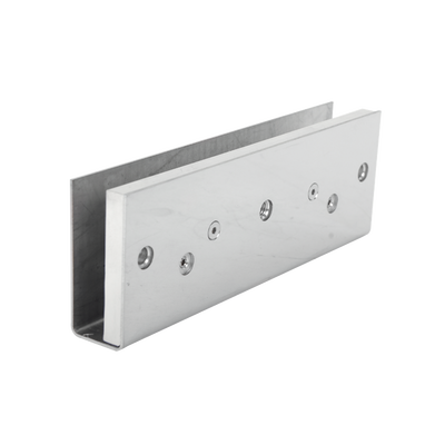 Montaje"U" para Puertas de Vidrio/ 1/2" de Grosor/Uso en chapa magnética de 600 y 1200 lbs/ Ajuste por Opresores