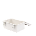 Gabinete de Plástico ABS, Uso en Intemperie ip66 (300 x 300 x 180 mm) Cierre por Broche Inoxidable y Permite Cerrado con Candado y Llave (Perno 5mm) No Incluido