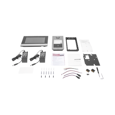 Kit de Videoportero IP WiFi con llamada a App de Smartphone (HikConnect) / Programación por Interfaz Web / Frente de calle IK08 & IP65 / Soporta PoE