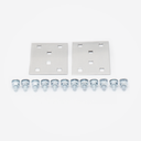Escalera de Aluminio Portacables / Perfil Z / Peralte 3 1/4" /Paso 9" / Ancho 9" / 3.66 metros / Capacidad Máx. 205 Cables / Incluye Cople Union y Tornillería