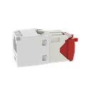Conector Jack RJ45 Estilo TG, Mini-Com, Categoría 5e, de 8 Posiciones y 8 Cables, Color Blanco