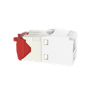 Conector Jack RJ45 Estilo TG, Mini-Com, Categoría 5e, de 8 Posiciones y 8 Cables, Color Blanco
