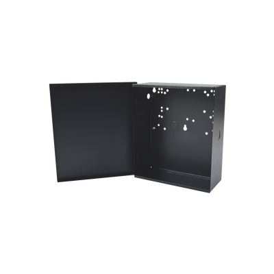 Gabinete para Fuente Línea PRO y SYSRMTXT, con preparación para instalar panel SP400 o serie runner.