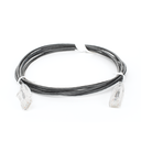 Cable de Parcheo Slim UTP Cat6 - 2 Metros (6.56 Pies) Negro Diámetro Reducido (28 AWG)