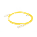 Cable de Parcheo Slim UTP Cat6 - 1.5 Metros (4.92 Pies) Amarillo Diámetro Reducido (28 AWG)