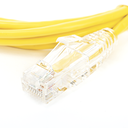 Cable de Parcheo Slim UTP Cat6 - 1.5 Metros (4.92 Pies) Amarillo Diámetro Reducido (28 AWG)