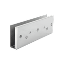 Montaje en "U" para Puertas de Vidrio /1/2" de Grosor/  Uso con chapas de 600 y 750 lbs / Ajuste por Opresores