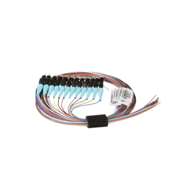 Kit de 12 Pigtails con Conector LC, Multimodo 50/125 OM3, 900um, de 1 Metro (3.28 Pies)