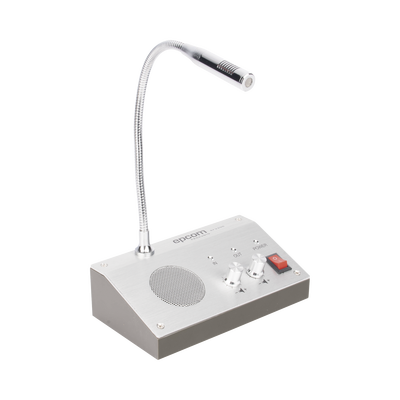 Sistema de Intercomunicación | Ideal para Ventanillas | Audio de voz de dos vías | 12V/1A 3W | Micrófono Interior + Micrófono Exterior