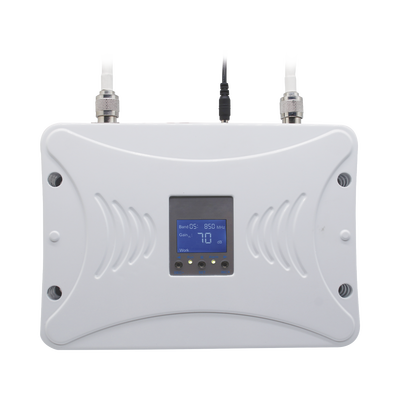 Kit Amplificador de Señal Celular 4.5G LTE, 3G y Voz. Funciona con Todos los Operadores. Soporta Múltiples Dispositivos y Tecnologías. Hasta 1000 metros cuadrados de Cobertura