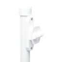 Poste con 6 Aisladores de PASO  para Cerca Electrificada. Tubo Galva. de 1.4m, cal. 18 de 1" Diam. + Pintura Blanca.