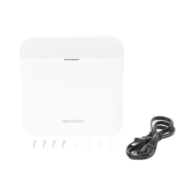 (AX PRO) Panel de Alarma Inalámbrico de Hikvision / Soporta 48 Zonas / Wi-Fi y Ethernet / Incluye Batería de respaldo / Compatible con los Accesorios AX PRO