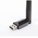 Adaptador  USB inalámbrico doble banda AC 600 Mbps, antena de alta ganancia.