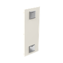 Gabinete Acero Galv. para 3 Bat. PL110D12. Puerta Ventilada. Acc. de piso o poste No incluidos (400 x 1060 x 300mm).
