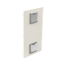Gabinete Acero Galv. para 2 Baterías PL110D12  (400 x 730 x 300mm). Puerta Ventilada. Acc. para piso o poste No incluidos.