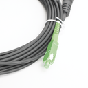 Jumper de Fibra Óptica, Conector SC/APC - Conexión a Caja FDP460, Redondo, 10 Metros (32.81 Pies), Forro 3 mm, G657A2, Negro