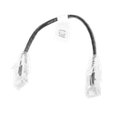 Cable de Parcheo Slim UTP Cat6 - 20 cm (7.87 Pulgadas) Negro Diámetro Reducido (28 AWG)